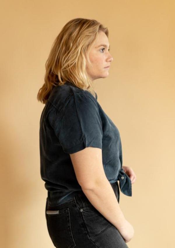 Bridge & Burn Greer Blouse - Pewter Bridge & Burn Greer Blouse - Pewter