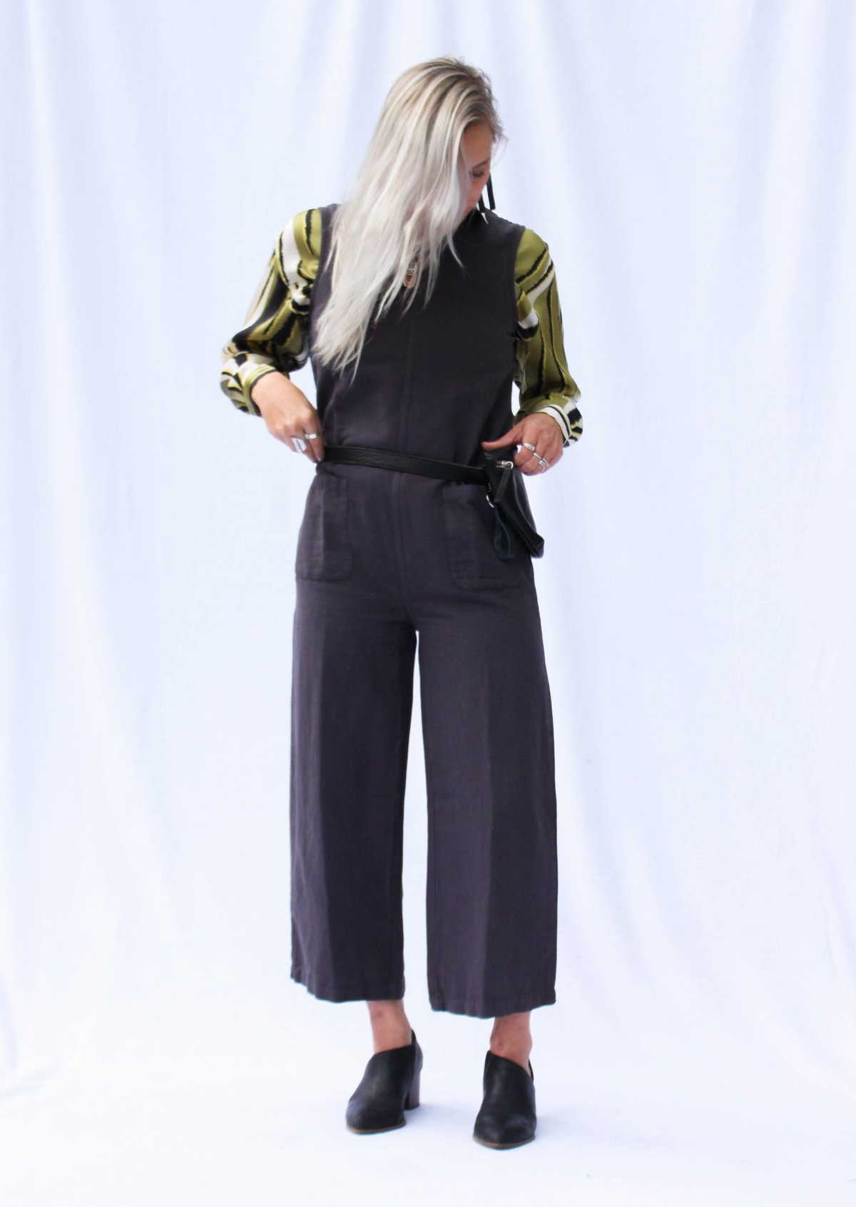 Bridge & Burn Kay Jumpsuit - Charcoal - Image 2 of 4