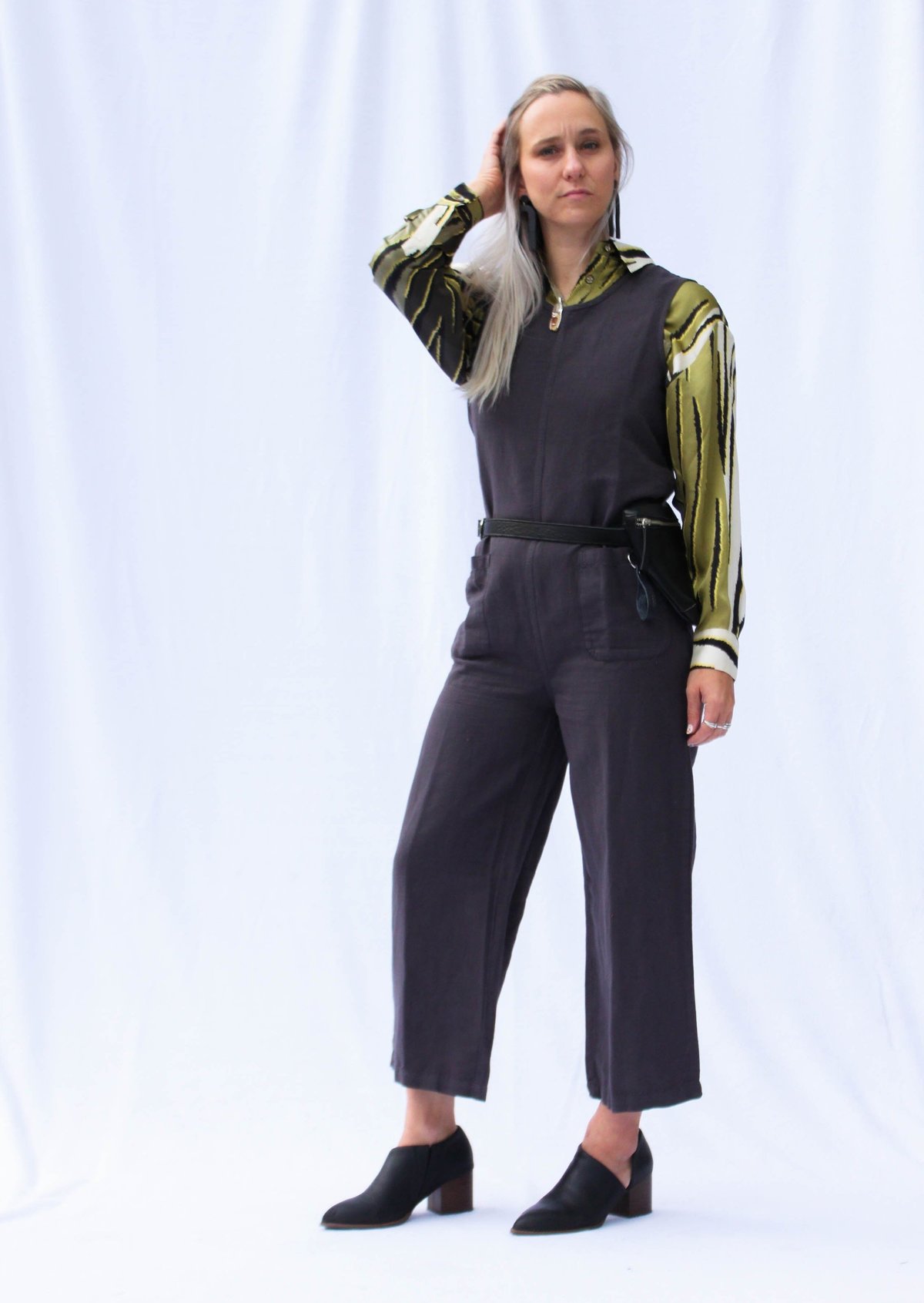 Bridge & Burn Kay Jumpsuit - Charcoal - Image 3 of 4