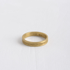 Agas & Tamar Engraved Flat Wide Band Ring - Yellow gold - Thumbnail 1