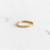 Agas & Tamar Flat Thin Band With Diamonds Ring -  14k Gold - Thumbnail 1