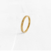 Agas & Tamar Flat Thin Band With Diamonds Ring -  14k Gold - Thumbnail 2