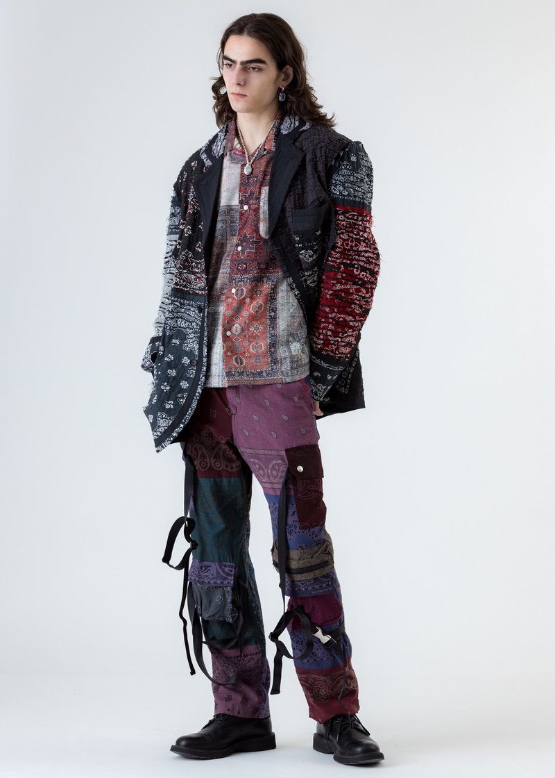 Children of the discordance ROGIC Mix Bandana Patch Work Pants 
