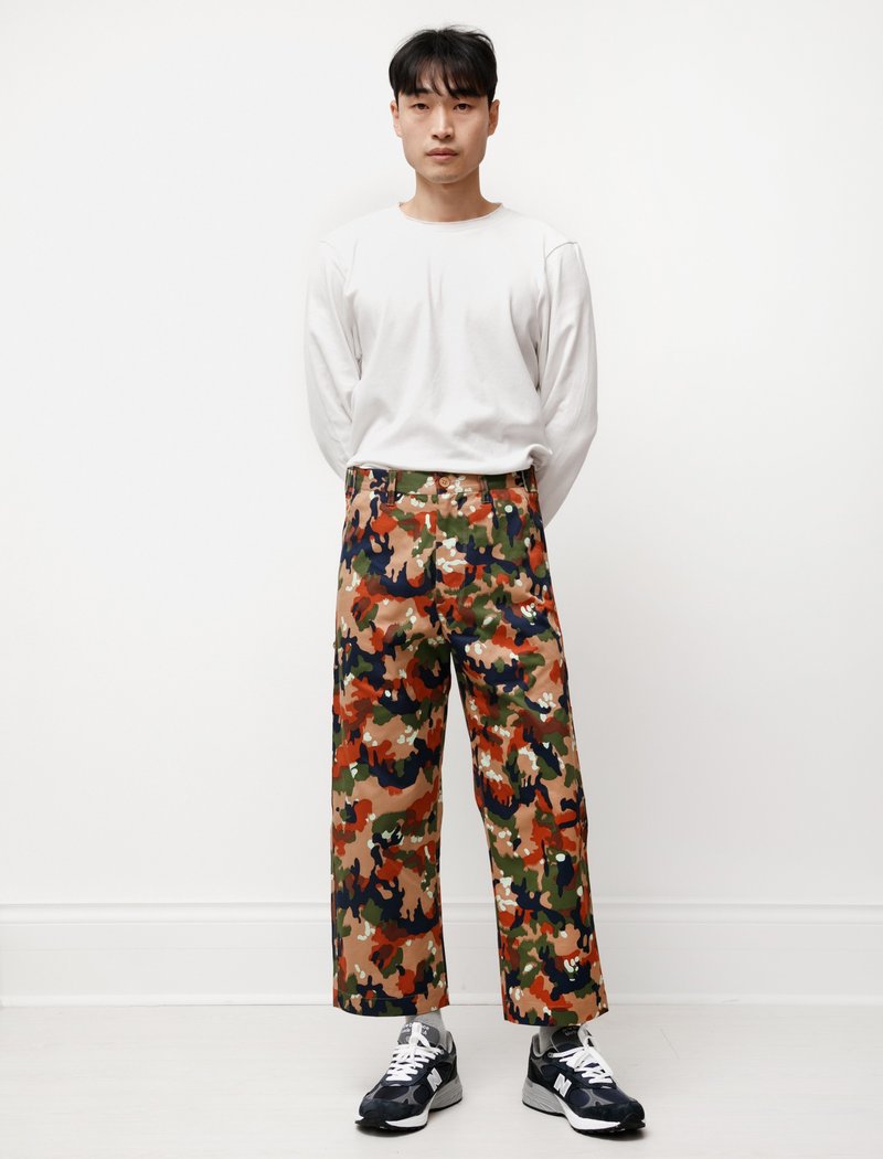パンツ CAMIEL FORTGENS Worker pants cotton camo Camiel-Fortgens-Worker-Pants--