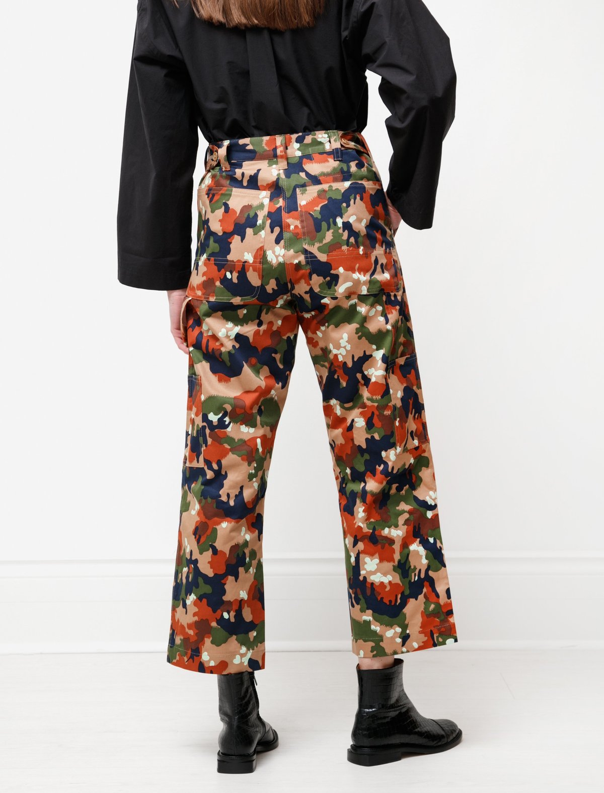 パンツ CAMIEL FORTGENS Worker pants cotton camo Camiel-Fortgens-Worker-Pants--