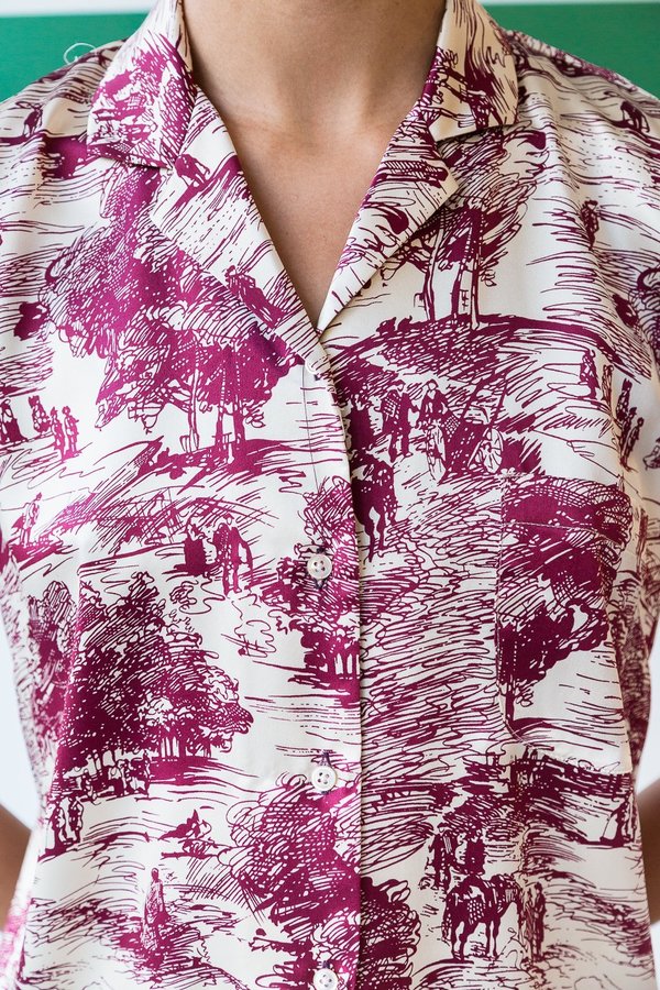 Caron Callahan Silk Charmuese Johan Top Caron Callahan Silk Charmuese Johan Top