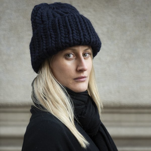 meg cohen Roving Hat - Dark Navy/Lilac