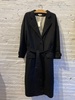 Samuji Wool Trench Coat - Black - Thumbnail 1