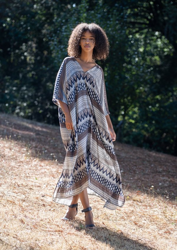 Maison Djouf Nene Kaftan Dress Vintage Bandana | Garmentory Maison Djouf Nene Kaftan Dress Vintage Bandana | Garmentory
