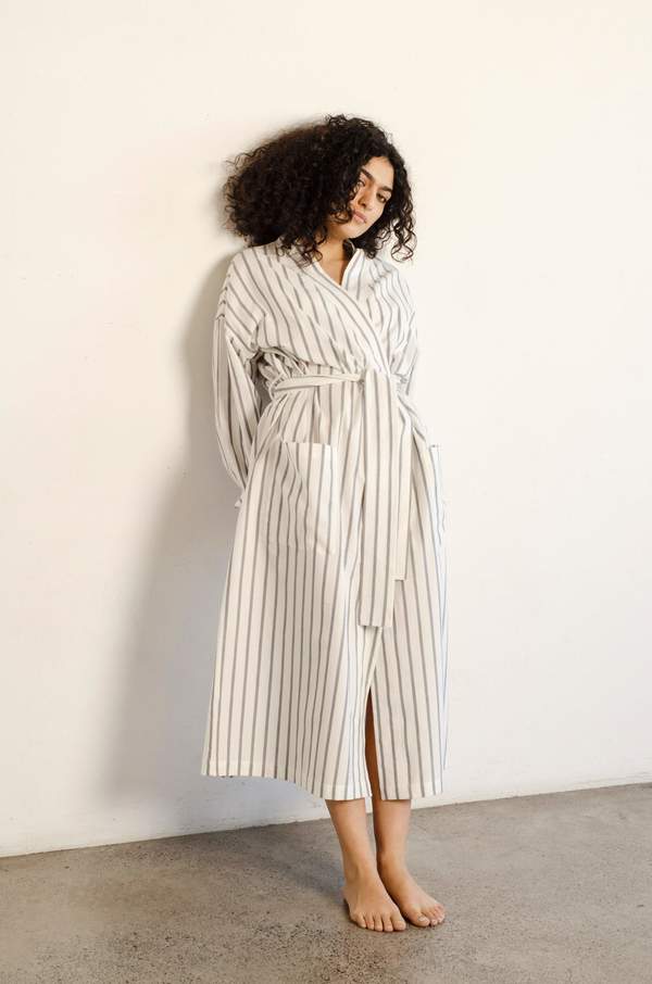 Unisex General Sleep Robe - Stripe Unisex General Sleep Robe - Stripe