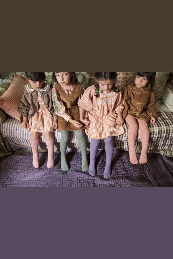 Kids Bien Bien Bonjour Tunique Corduroy Blouse - Caramel