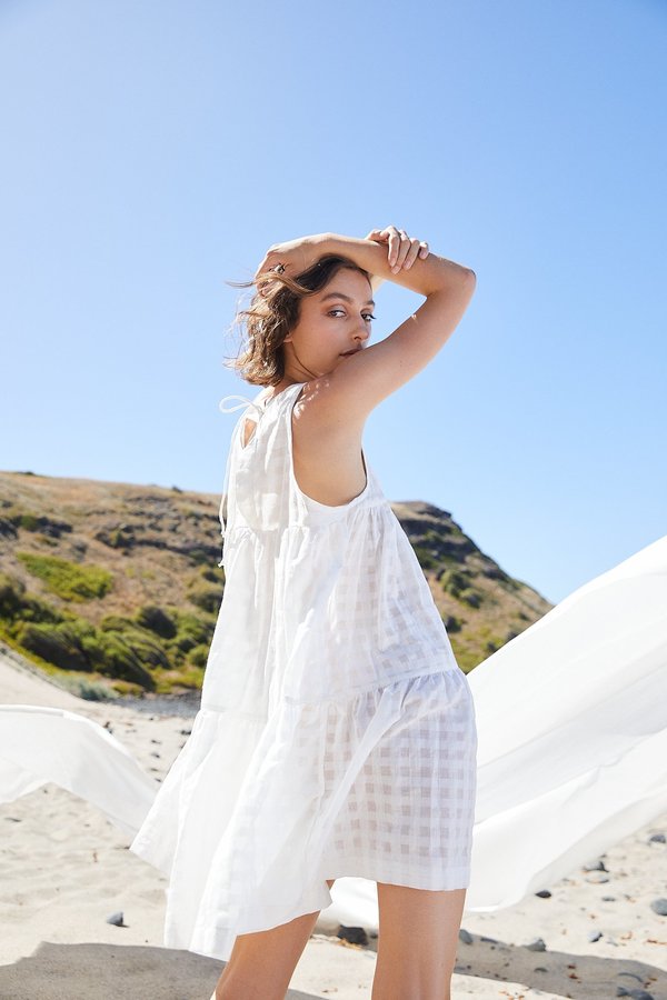 lois mini dress in ivory Liliane Suiting Mini Dress - Ivory main image 0