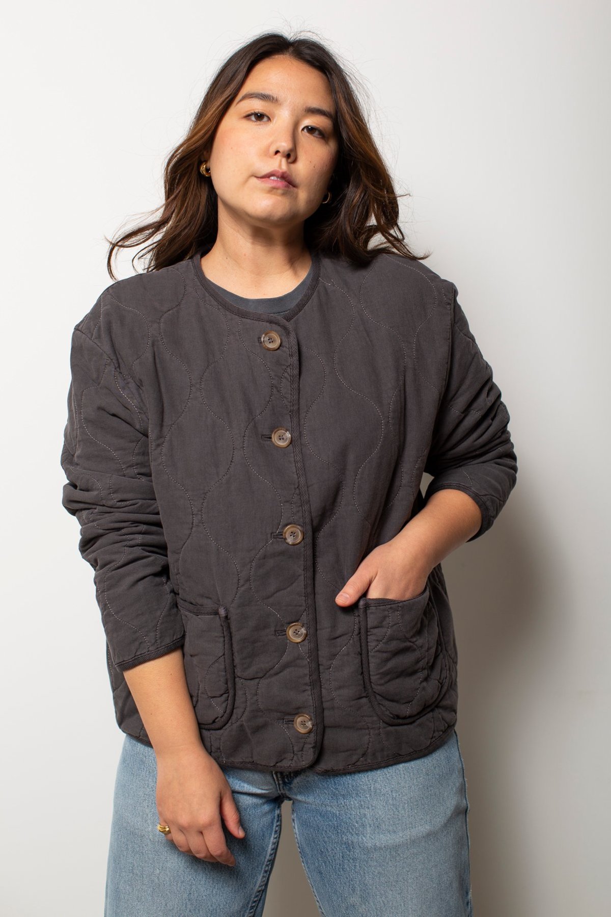 Filosofia Kayla Quilted Jacket - Pebble - Image 3 of 8