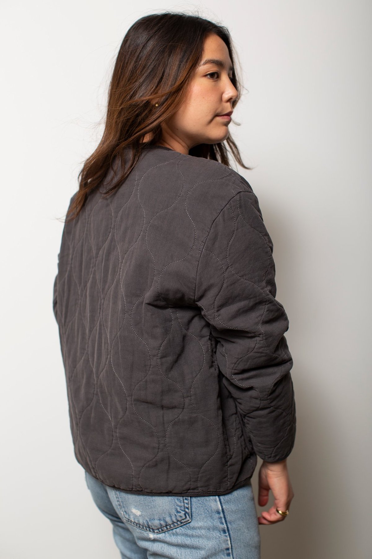 Filosofia Kayla Quilted Jacket - Pebble - Image 7 of 8