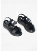 Suzanne Rae Velcro Sandal - Black - Thumbnail 2