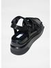 Suzanne Rae Velcro Sandal - Black - Thumbnail 7