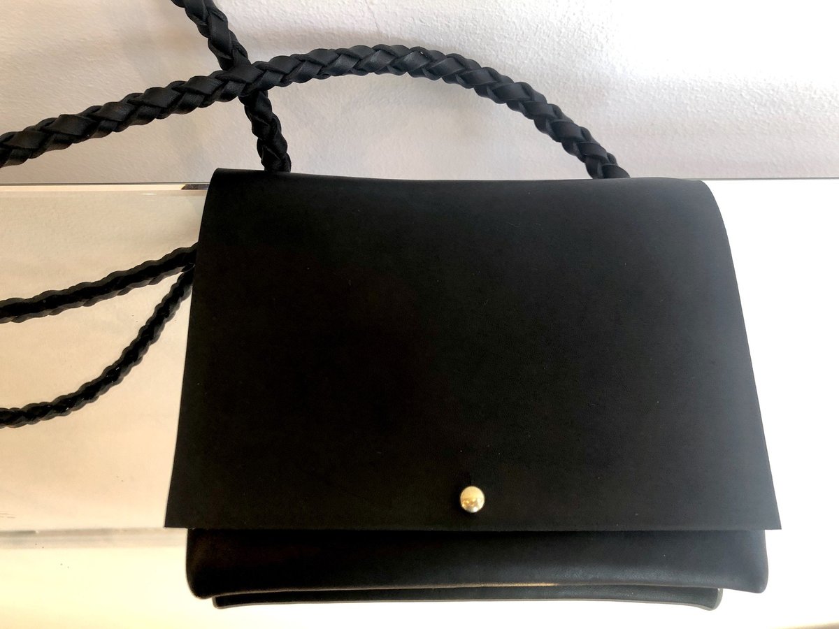 ARA Handbags BEBE FOLDOVER  W/BLACK STRAP BAG - BLACK OIL - Image 3 of 3