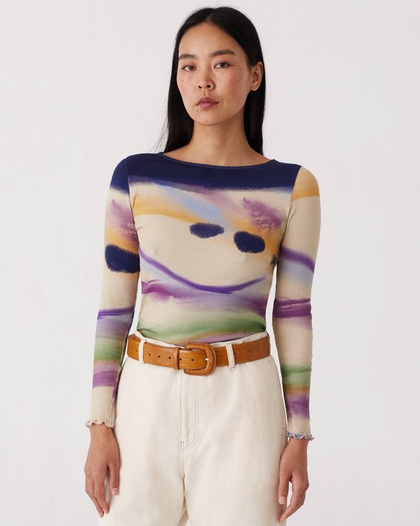 Nucleo プリントTOPS Paloma Wool Nucleo Top - Ecru Print | Garmentory