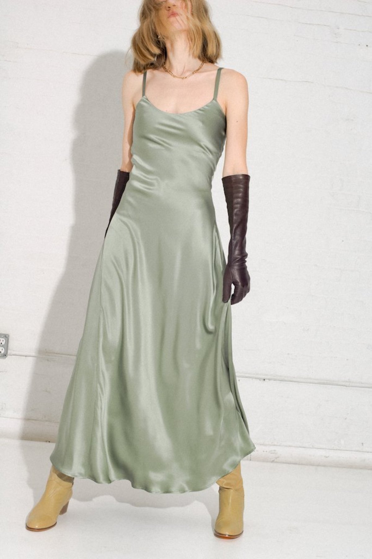 frankie silk dress green Chef Jacket Men | Nero Olive Green main image 1