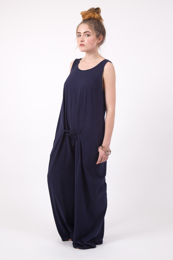 Black Crane Tie Rumper | Garmentory