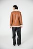 Veda Mesquite Shearling Coat - Whiskey - Thumbnail 2