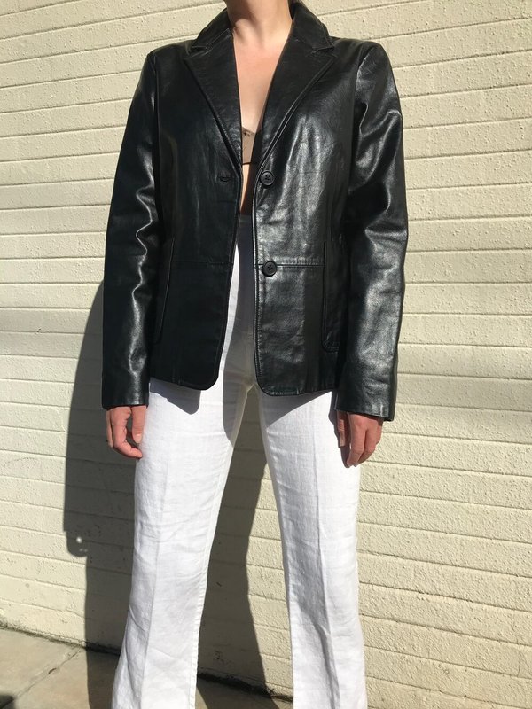 Vintage gap leather discount jacket