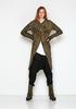 Rundholz Long Buttoned Leather Jacket - PINE - Thumbnail 2