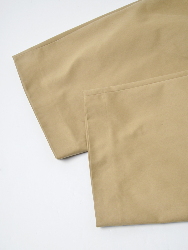 Studio Nicholson SORTE VOLUME PLEAT PANTS - TAN Studio Nicholson SORTE VOLUME PLEAT PANTS - TAN