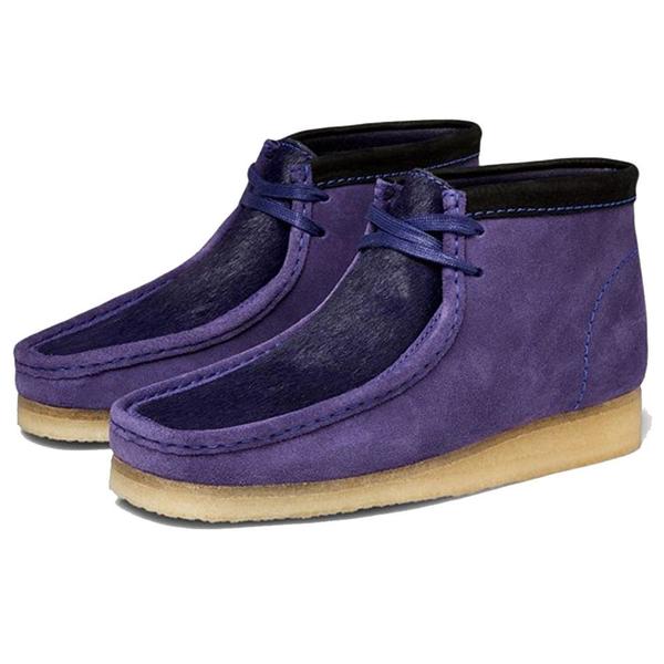 Clarks Wallabee Boot - Purple Interest Clarks Wallabee Boot - Purple Interest