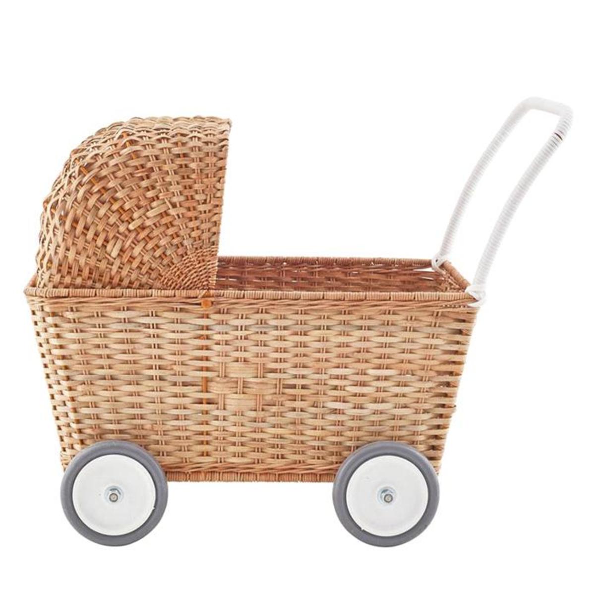 kids Olli Ella Strolley Stroller With Mattress - Mustard Yellow - Image 6 of 10