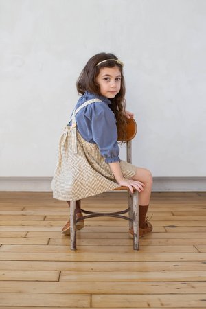 新品 SOOR PLOOM Eloise Pinafore Gingham Harlyn Pinafore, Gingham, Oasis – Soor Ploom