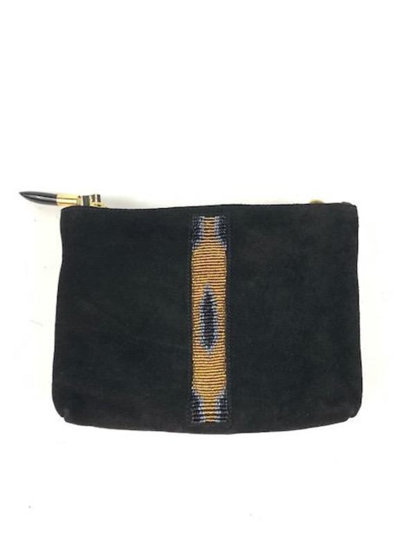 Kempton & Co Kibera Beaded Nottingham Crossbody - black