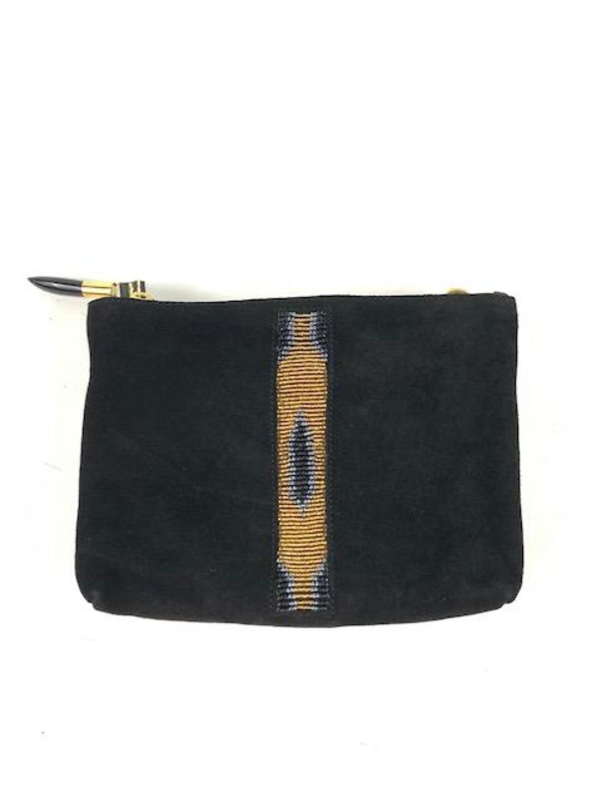 Kempton & Co Kibera Beaded Nottingham Crossbody - black - Image 1 of 3