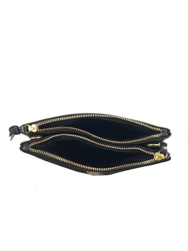 Kempton & Co Kibera Beaded Nottingham Crossbody - black