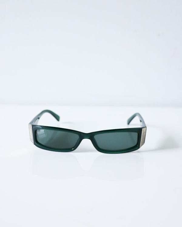 pre-loved] Yves Saint Laurent Skinny Sunglasses - Green  display picture 3