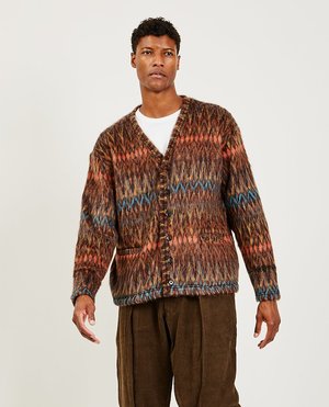 Monitaly Shaggy V Cardigan - Multi | Garmentory