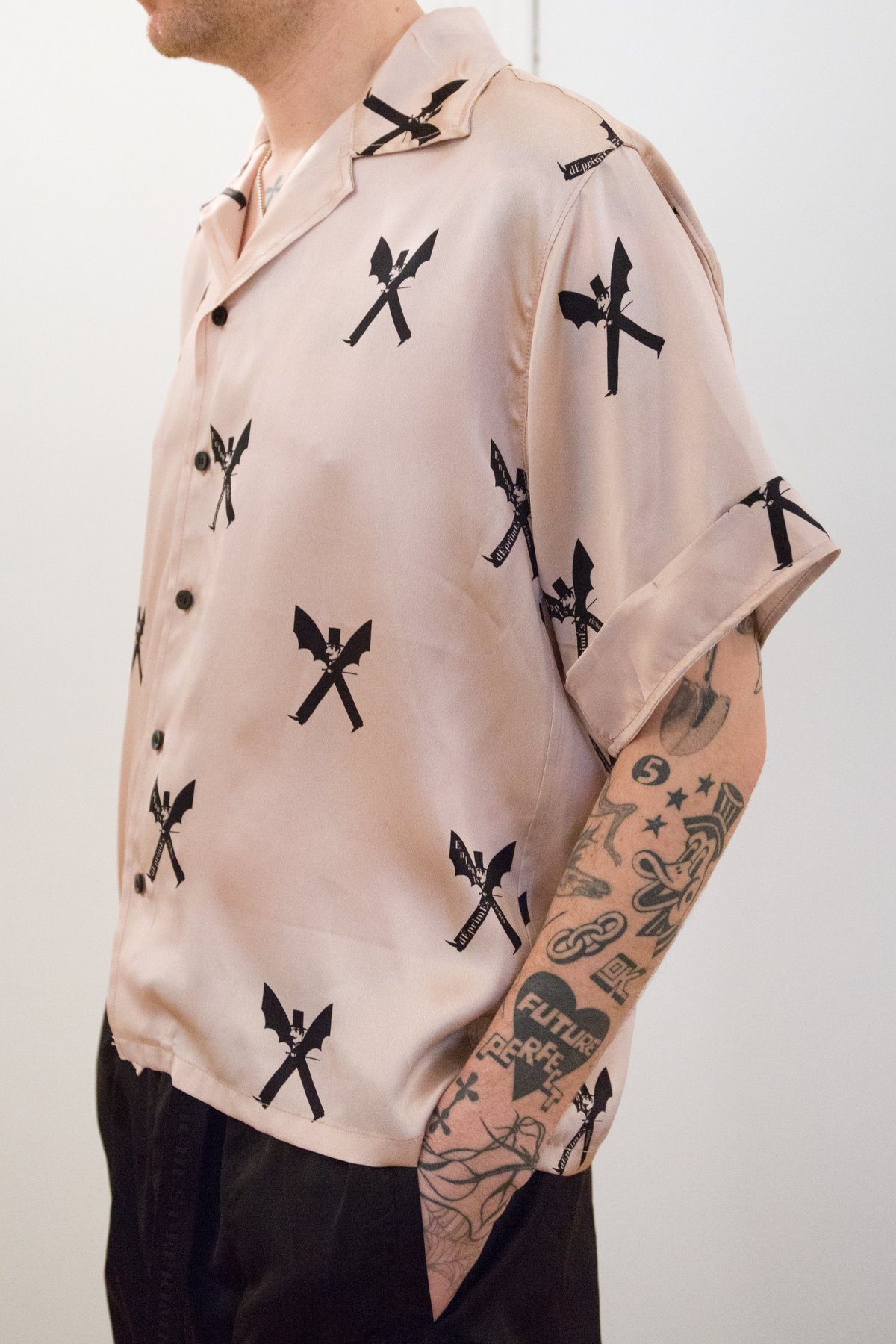 トップス Enfants Riches Deprimes ANIME SILK SHIRT Enfants Riches Deprimes SS21 Patchwork Silk Shirt – Justin Reed