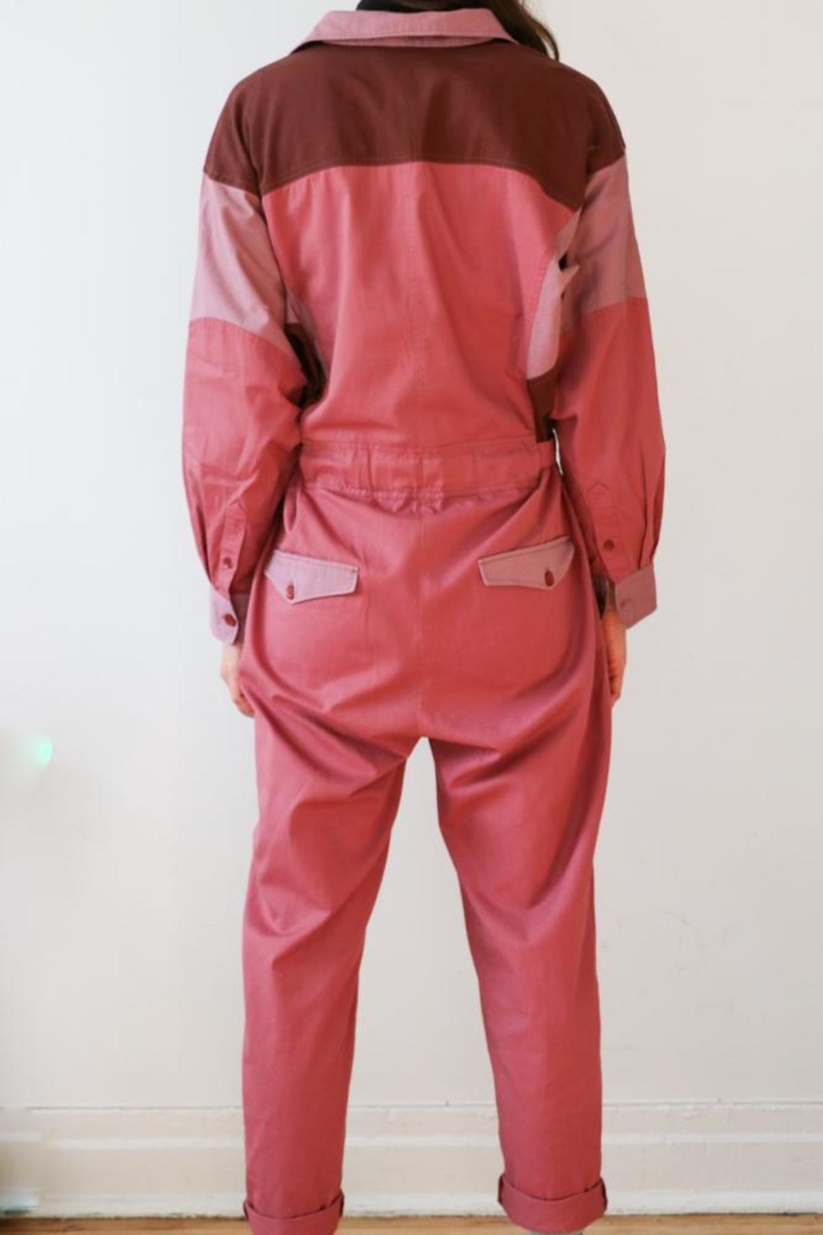 オールインワン・サロペット ISABEL MARANT Light Pink Cotton Irianna Jumpsuit Pastel pink Irianna lace-up pleated cotton-canvas jumpsuit