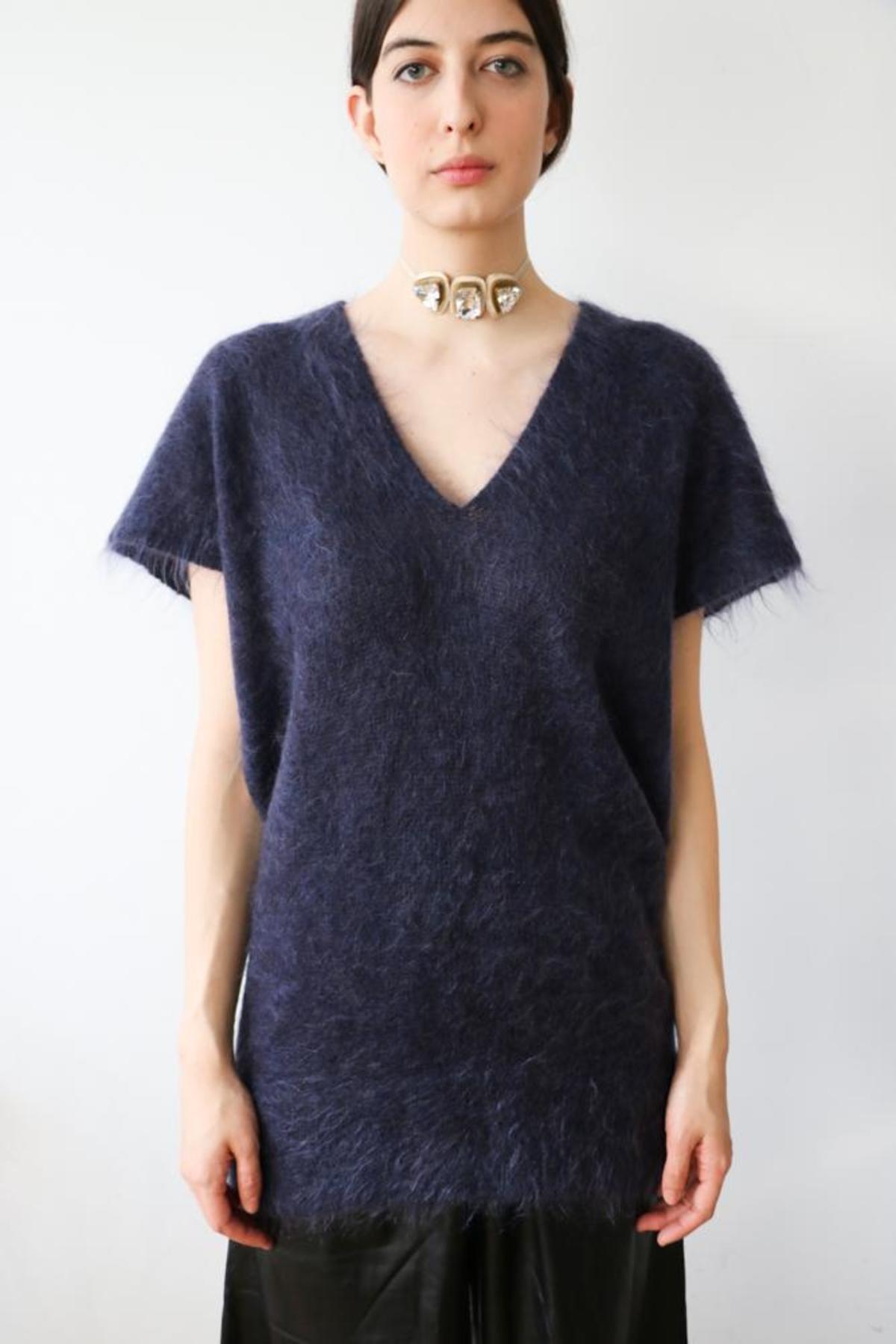 [pre-loved] Zero Maria Cornejo Mohair Tunic - Navy - Image 1 of 3