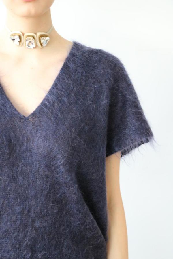 [pre-loved] Zero Maria Cornejo Mohair Tunic - Navy