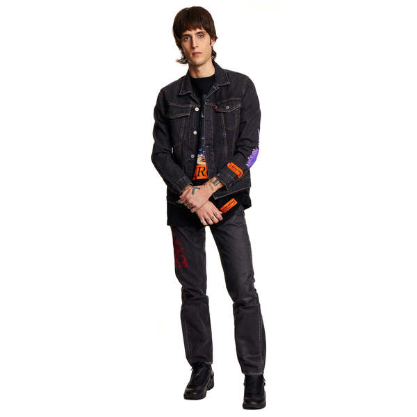 HERON PRESTON HP Levi's 501 jeans - black | Garmentory