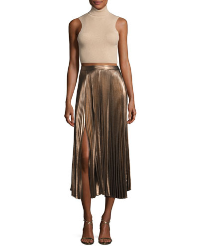 A.L.C. Metallic Pleated 'Bobby' Skirt A.L.C. Metallic Pleated 'Bobby' Skirt