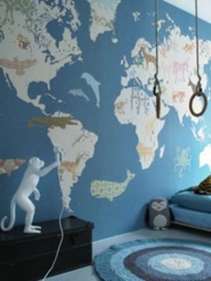 Inke WORLD MAP WALL PRINT Inke WORLD MAP WALL PRINT