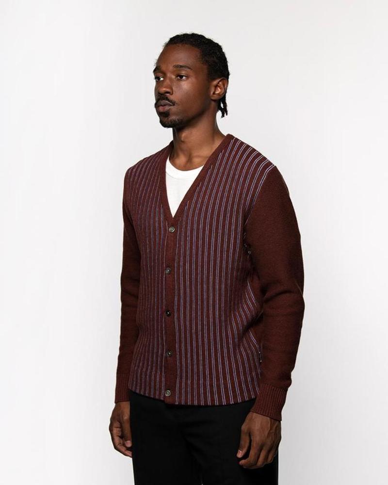 Stussy Horizontal Stripe cardigan Sサイズ Stussy Stripe Brushed