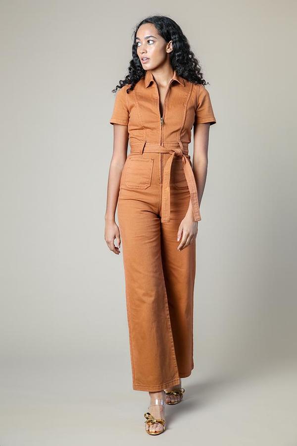 Rachel Antonoff Sal Jumpsuit Burnt Orange Garmentory