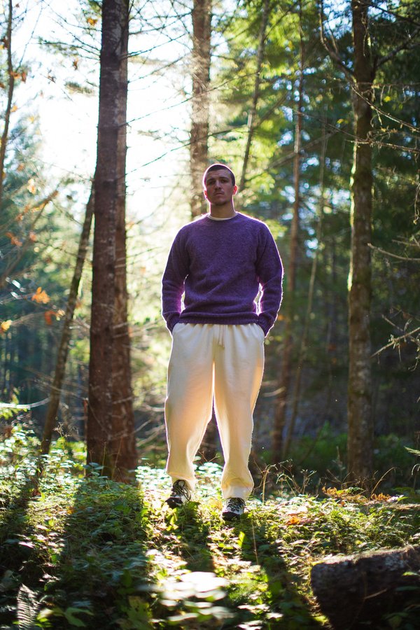 FOUR HORSEMEN Shetland Fuzzy Sweater - Lavender | Garmentory