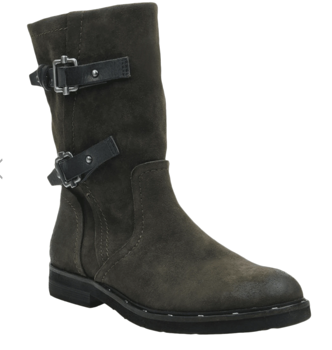 suede moto boots