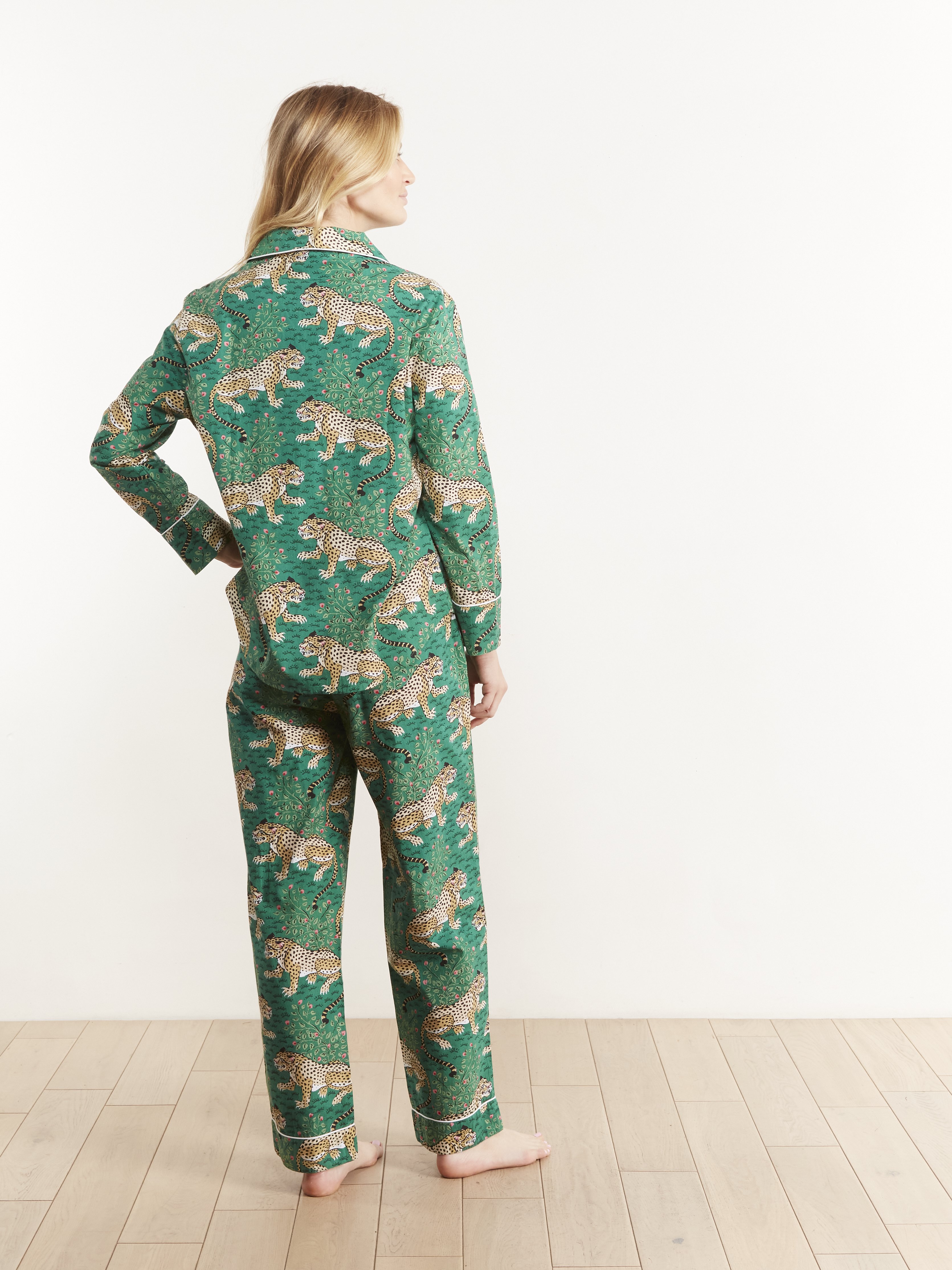 Printfresh Bagheera Long Sleep Set FOREST GREEN Garmentory