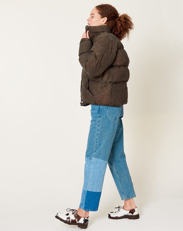 ジャケット・アウター OLDER BROTHER Waxed Puff Coat Olderbrother Waxed Puff Coat - Mushroom Moss | Garmentory