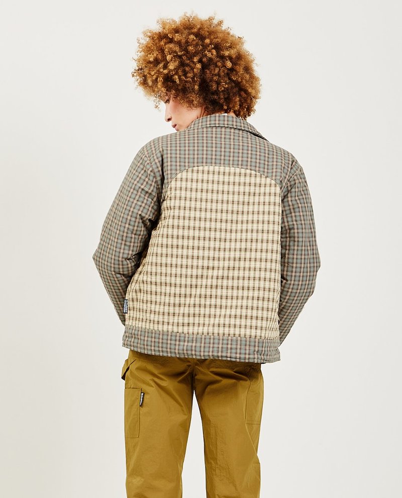 Stussy Plaid Fill Jacket - Tan | Garmentory 